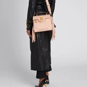 💕 Balmain B Buzz 23 Suede Satchel